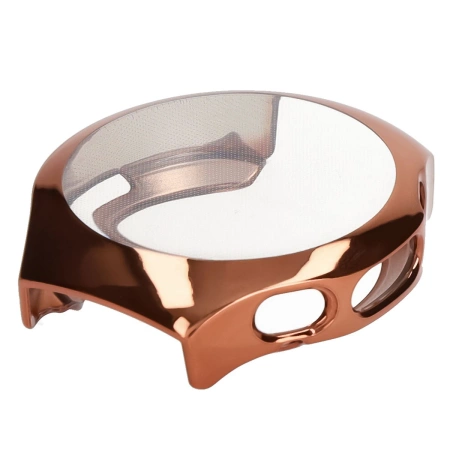 Etui z osłoną ekranu Bizon Case Watch Felipe do Huawei Watch 5 42mm, różowozłote