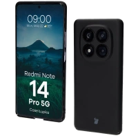 Etui Bizon Case Łupka do Xiaomi Redmi Note 14 Pro 5G, czarne
