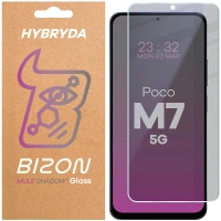 Prywatyzujące szkło hybrydowe Bizon Glass Mule Shadow do Xiaomi POCO M7 5G, matowe