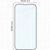 Szkło hartowane Bizon Glass Edge 2 do iPhone 14 Plus / 13 Pro Max, czarne
