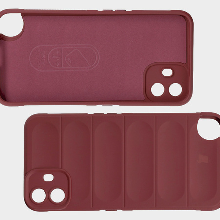 Pancerne etui Bizon Case Tur do Nothing CMF Phone 1, burgundowe