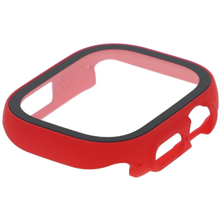 Etui Bizon Case Watch Adamo do Apple Watch Ultra 49mm, czerwone