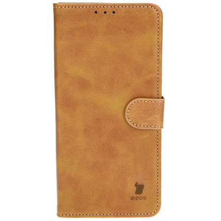 Etui z klapką Bizon Case Pocket do Galaxy S23 Ultra, brązowe