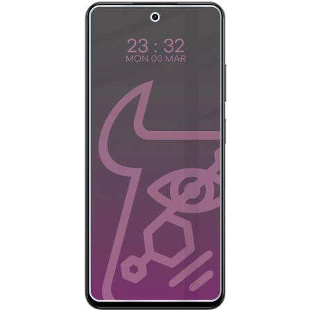 Prywatyzujące szkło hybrydowe Bizon Glass Mule Shadow do Realme 14x 5G, matowe