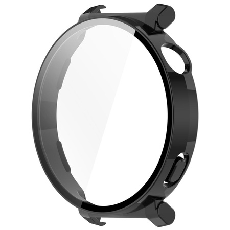 Etui ze szkłem do zegarka Bizon Case Watch Adamo do Huawei Watch GT 5 Pro 42 mm, czarne