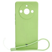 Etui Bizon Case Silicone Sq do Realme 11 Pro / 11 Pro+, jasnozielone