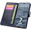 Etui z klapką Bizon Case Pocket do Honor Magic7 Lite, granatowe