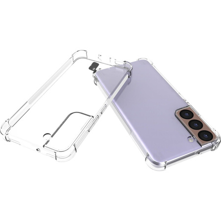 Etui + 2x szkło + obiektyw Bizon Case Clear Pack do Galaxy S22, przezroczyste