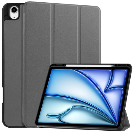 Etui Bizon Case Tab Lizard do iPad Air 13" 2025 / 2024, szare