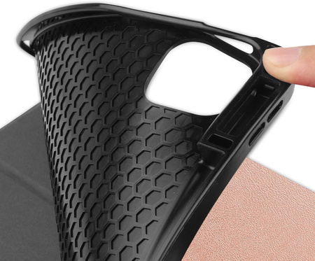 Etui Bizon Case Tab Lizard do Apple iPad Pro 12.9 2022/2021/2020/2018, różowozłote