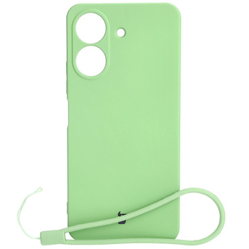 Etui Bizon Case Silicone do Redmi 13C / Poco C65, jasnozielone