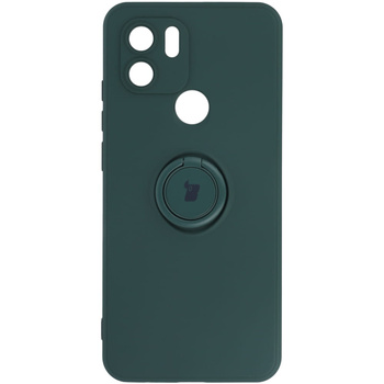 Etui Bizon Case Silicone Ring do Redmi A1, ciemnozielone