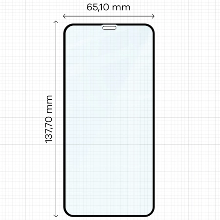 Szkło hartowane Bizon Glass Edge do iPhone 11 Pro / Xs, czarne