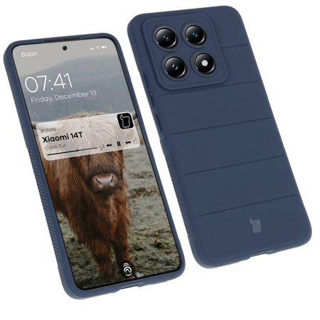 Pancerne etui Bizon Case Tur do Xiaomi 14T, granatowe