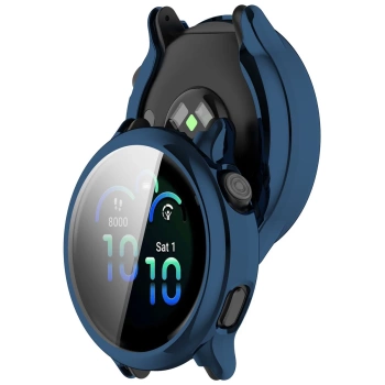Etui z osłoną ekranu Bizon Case Watch Felipe do Garmin Vivoactive 6, niebieskie