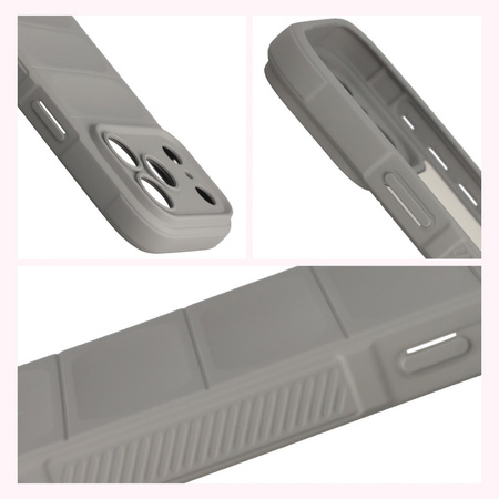 Pancerne etui Bizon Case Tur do iPhone 17 Pro, jasnoszare