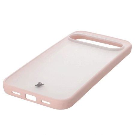 Etui Bizon Case Angelo do Pixel 10 Pro XL, półprzezroczyste z różową ramką