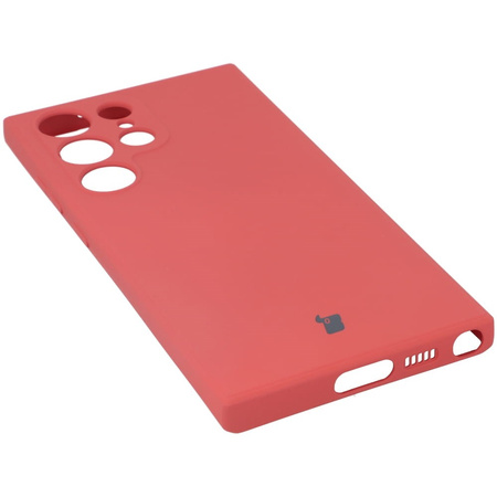 Etui Bizon Case Silicone Sq do Samsung Galaxy S23 Ultra, brudny róż