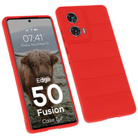 Pancerne etui Bizon Case Tur do Motorola Edge 50 Fusion, czerwone