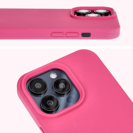Etui silikonowe Bizon Soft Case do iPhone 14 Pro Max, fuksja