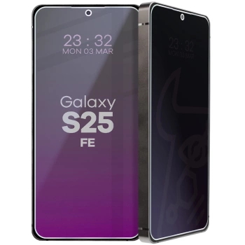 Prywatyzujące szkło hybrydowe Bizon Glass Mule Shadow do Galaxy S25 FE, matowe