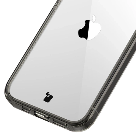 Etui Bizon Case Halo do iPhone 16e, przydymione-czarne