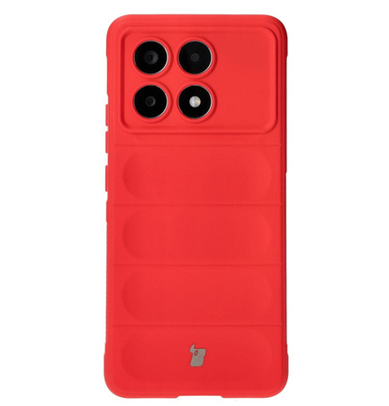 Pancerne etui Bizon Case Tur do Xiaomi Poco X6 Pro, czerwone