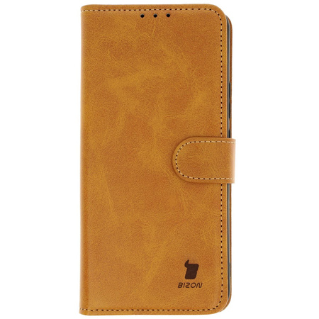 Etui z klapką Bizon Case Pocket do Realme 12+, brązowe