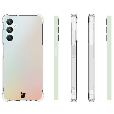 Etui + 2x szkło + obiektyw Bizon Case Clear Pack do Galaxy A05s, przezroczyste