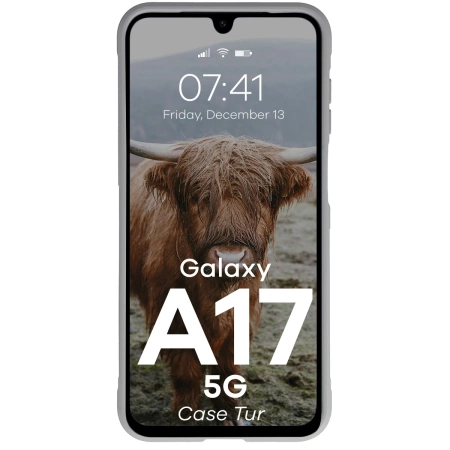 Pancerne etui Bizon Case Tur do Galaxy A17 5G, jasnoszare