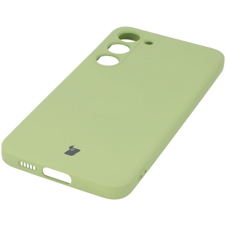Etui Bizon Case Silicone Sq do Galaxy S23 Plus, jasnozielone