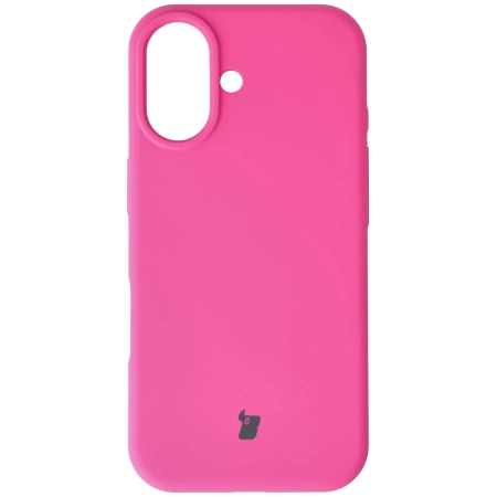 Silikonowe etui Bizon Soft Case do iPhone 17, fuksja