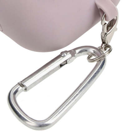 Etui Bizon Case Headphone Silicone do AirPods 3, lawendowe