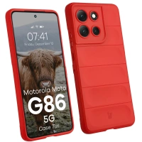 Pancerne etui Bizon Case Tur do Motorola Moto G86 5G, czerwone