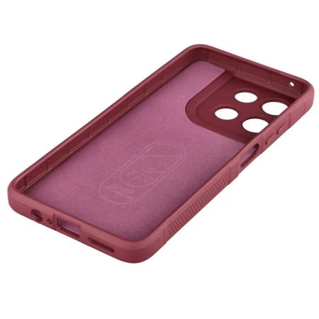 Pancerne etui Bizon Case Tur do Motorola Moto G57 Power / G67 Power, burgundowe