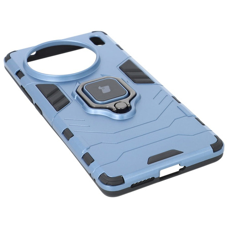 Etui Bizon Case Armor Ring do VIVO X90 Pro, niebieskie