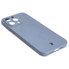 Etui silikonowe z pierścieniem magnetycznym Bizon Case Silicone Magnetic do iPhone 14 Pro Max, szare