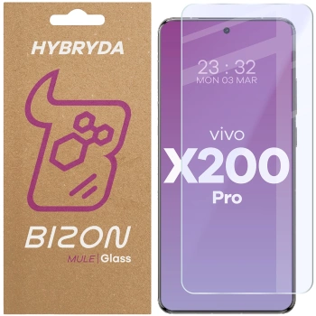 Elastyczne szkło hybrydowe Bizon Glass Mule do Vivo X200 Pro
