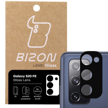 Szkło na aparat Bizon Glass Silk Lens dla Galaxy S20 FE, 2 sztuki