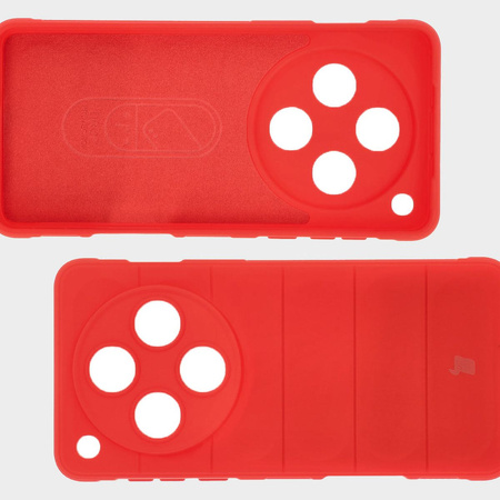 Pancerne etui Bizon Case Tur do Oppo Find X8 Pro, czerwone