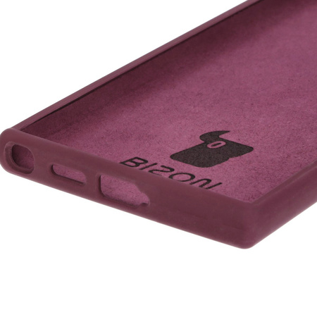 Silikonowe etui Bizon Soft Case do Galaxy S24 Ultra, ciemnofioletowe