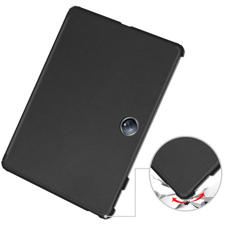Etui z klapką Bizon Case Tab Croc do OnePlus Pad 2 / Pad Pro, czarne