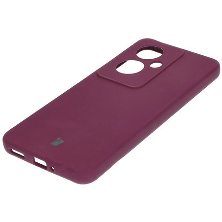 Silikonowe etui Bizon Soft Case do Oppo Reno11 F 5G, ciemnofioletowe
