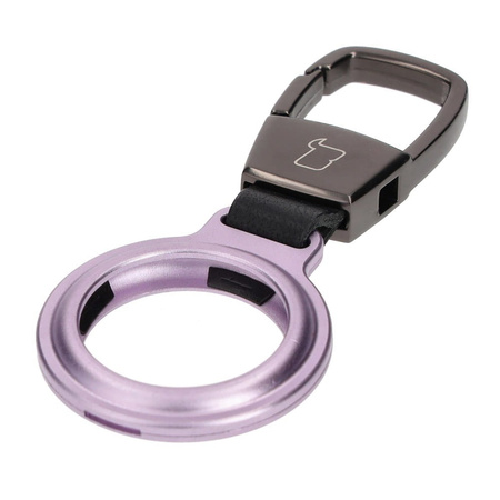 Etui Bizon Case Locator Magnetic do Apple AirTag, fioletowe