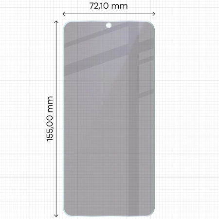 Prywatyzujące szkło hybrydowe Bizon Glass Mule Shadow do Galaxy S25 Plus, matowe