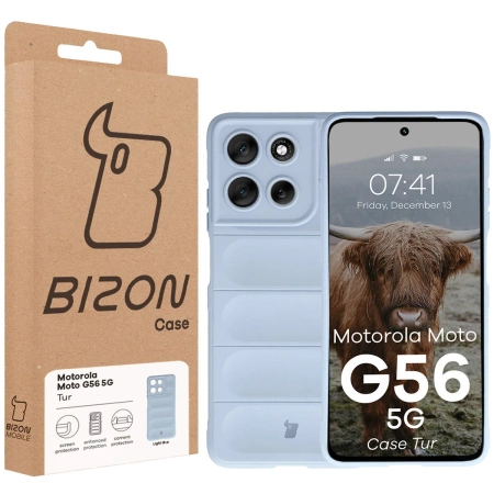 Pancerne etui Bizon Case Tur do Motorola Moto G56 5G, jasnoniebieskie