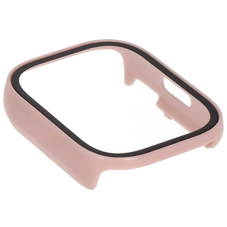 Etui ze szkłem do zegarka Bizon Case Watch Adamo do Xiaomi Redmi Watch 5 Lite, różowe