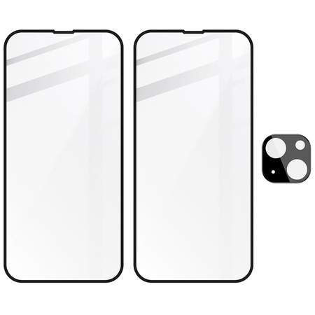 2x Szkło + szybka na aparat BIZON do iPhone 14 Plus