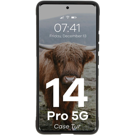 Pancerne etui Bizon Case Tur do Xiaomi Redmi Note 14 Pro 5G / Poco X7, czarne