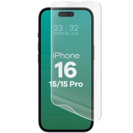 Folia hydrożelowa na ekran Bizon Glass Hydrogel Front do iPhone 15 / 15 Pro / 16 , 1 sztuka